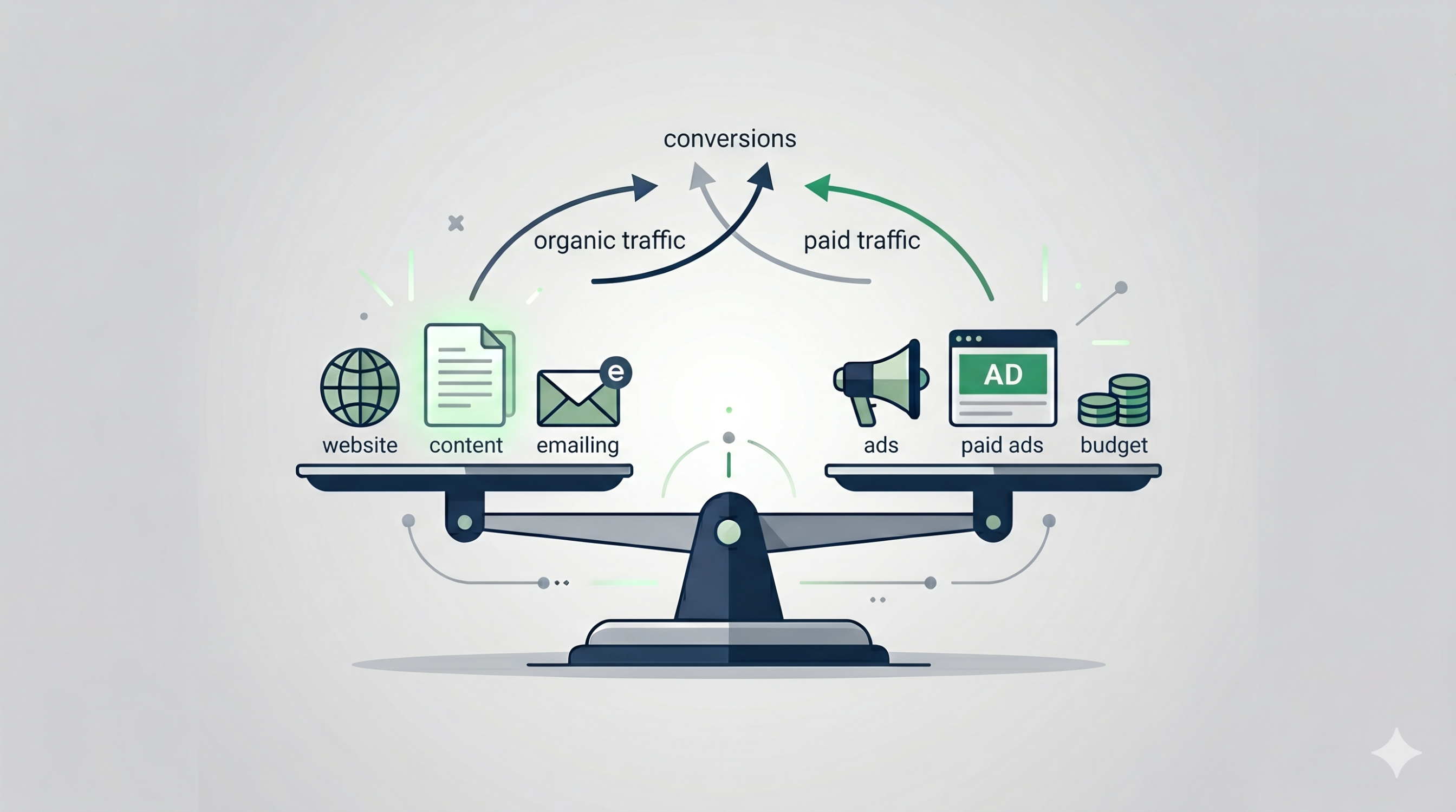 Online marketing strategy: owned assets vs paid channels