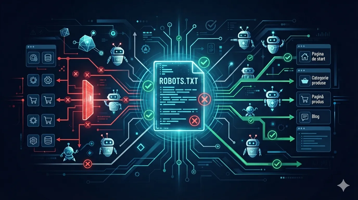 Ce este robots.txt și cum influențează crawling-ul legal al unui magazin online