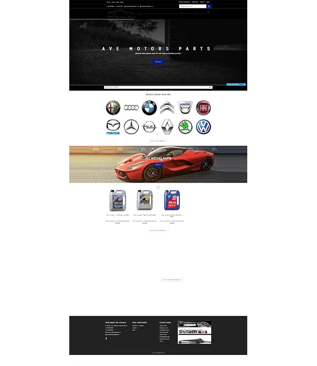 Spare parts store AVE Motors - v1