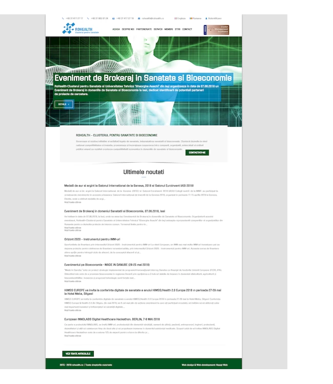 Presentation website - Rohealth - 1st version