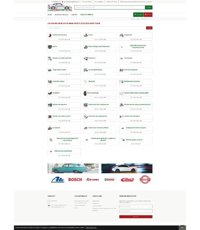 Magazin online de piese auto aftermarket (TecDoc) - newcarparts.ro