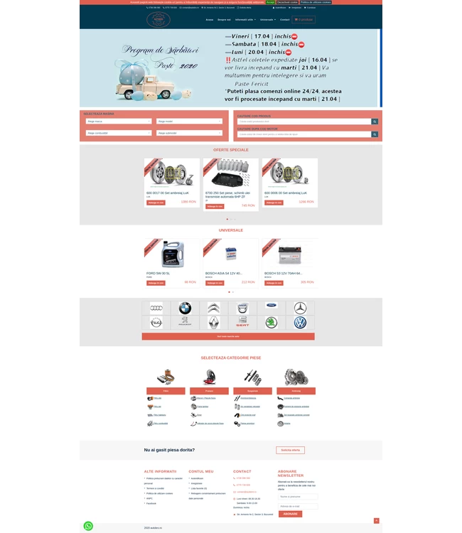 Aftermarket auto parts online store (TecDoc) - autobro.ro