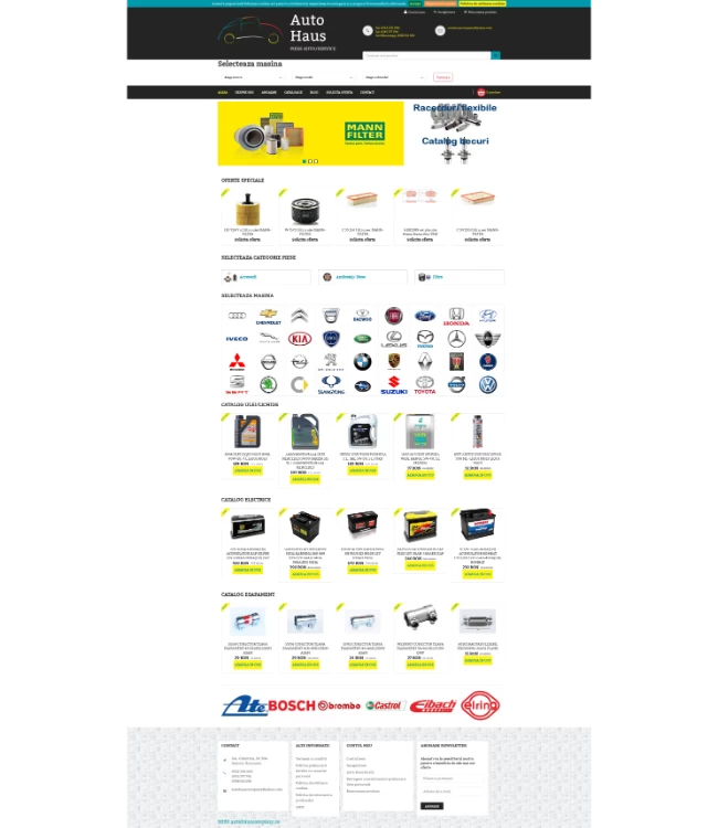 Magazin online de piese auto aftermarket (TecDoc) - autohauscompany.ro/
