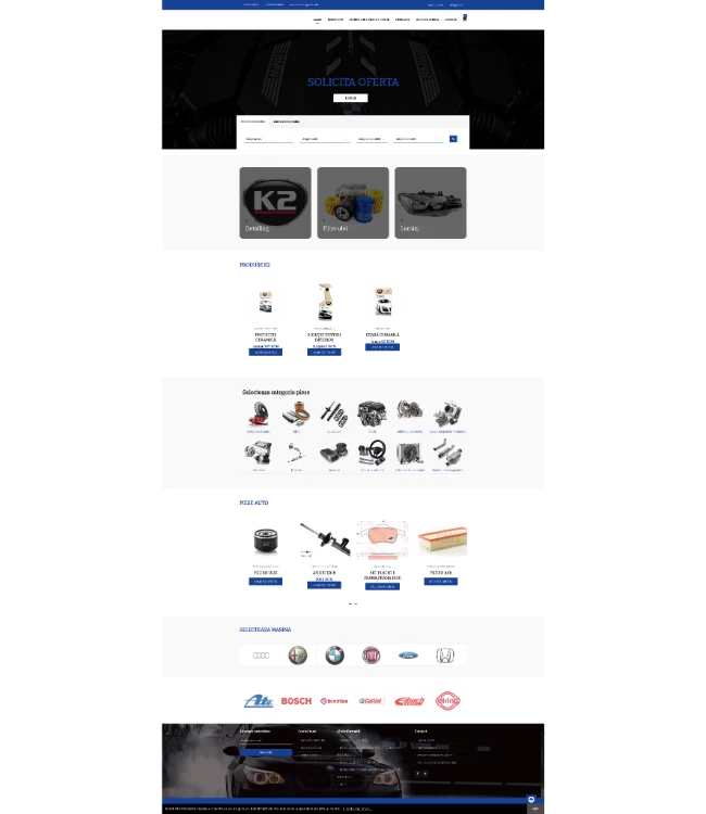 Aftermarket auto parts online store (TecDoc) - nvcauto.ro