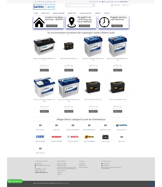 Magazin online de baterii auto - bateriiauto-cluj.ro