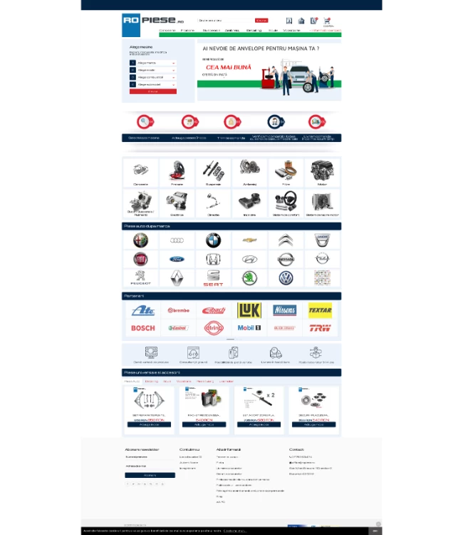 Magazin online de piese auto aftermarket (TecDoc) - ropiese.ro