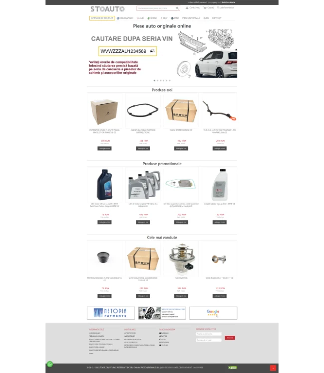 Original auto parts online store with yqservice.eu - stoauto.ro